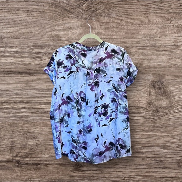 Women s Simply Vera Vera Wang Essential Popover Top - Picture 3 of 7